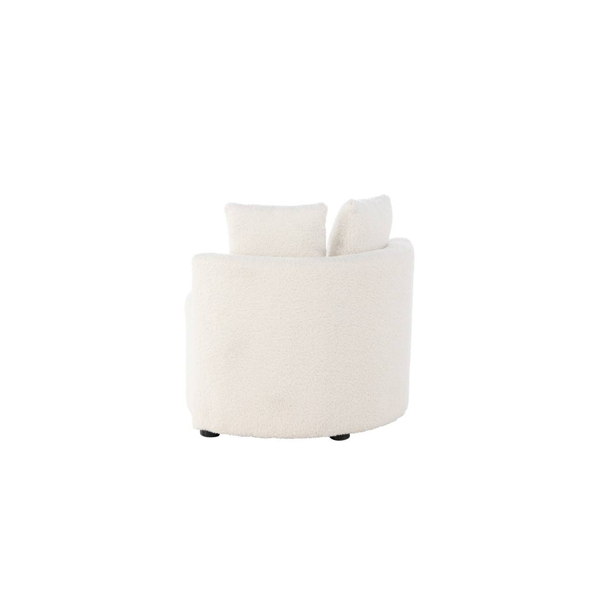 Fauteuil Enfant en Bouclette "Kelso" 59cm Blanc - Image 8