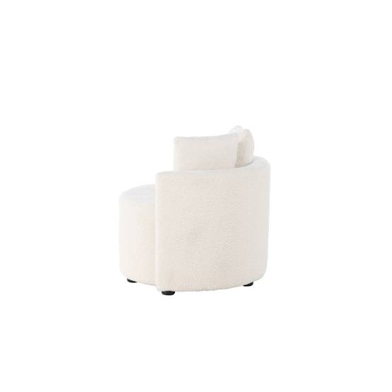 Fauteuil Enfant en Bouclette "Kelso" 59cm Blanc - Image 7