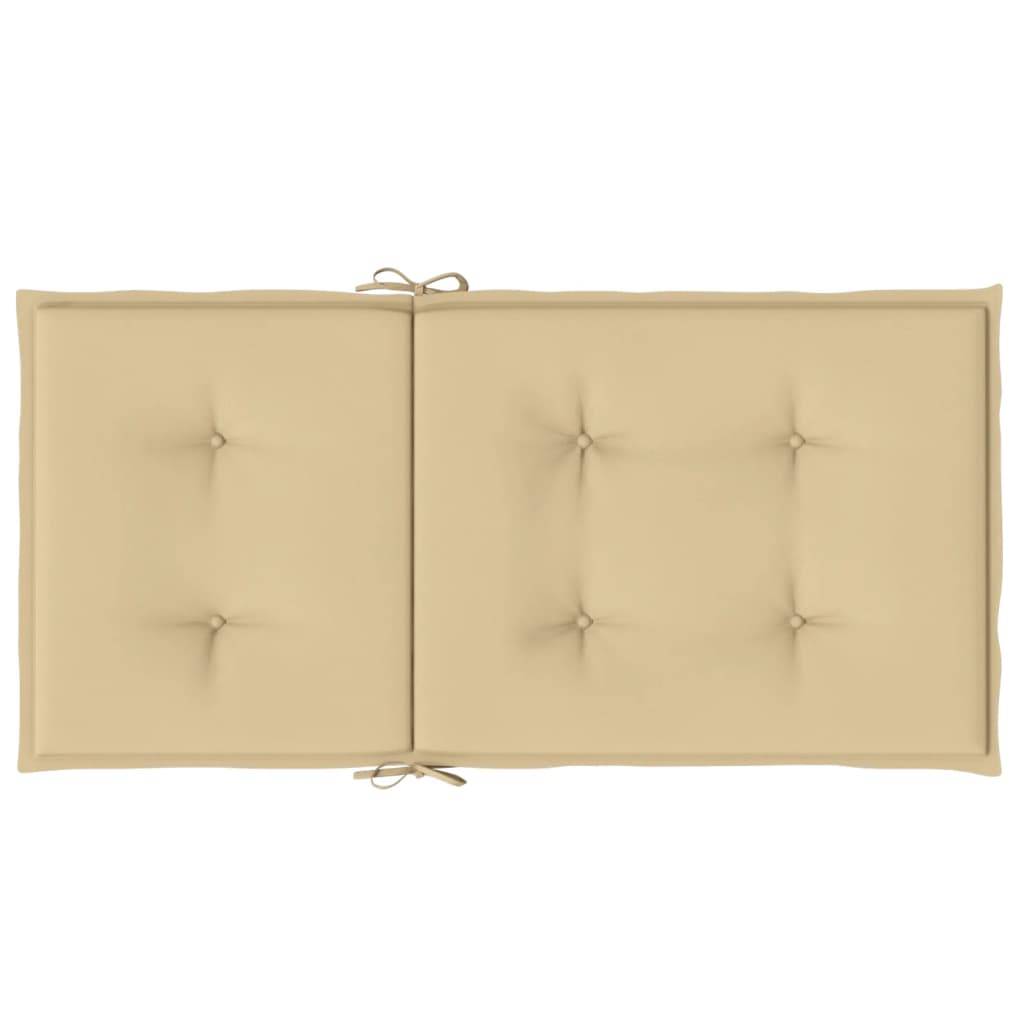 ComfortXL - Lot de 6 Coussins Dossier Bas Tissu Polyester Anti-glisse pour Chaise de Jardin Beige Mélangé 100x50cm – ComfortXL Outdoor Living - Image 7