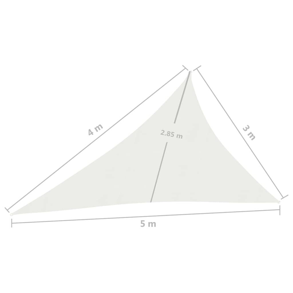 Helloshop26 - Voile toile d'ombrage parasol 160 g/m² PEHD 3 x 4 x 5 m blanc - Image 6