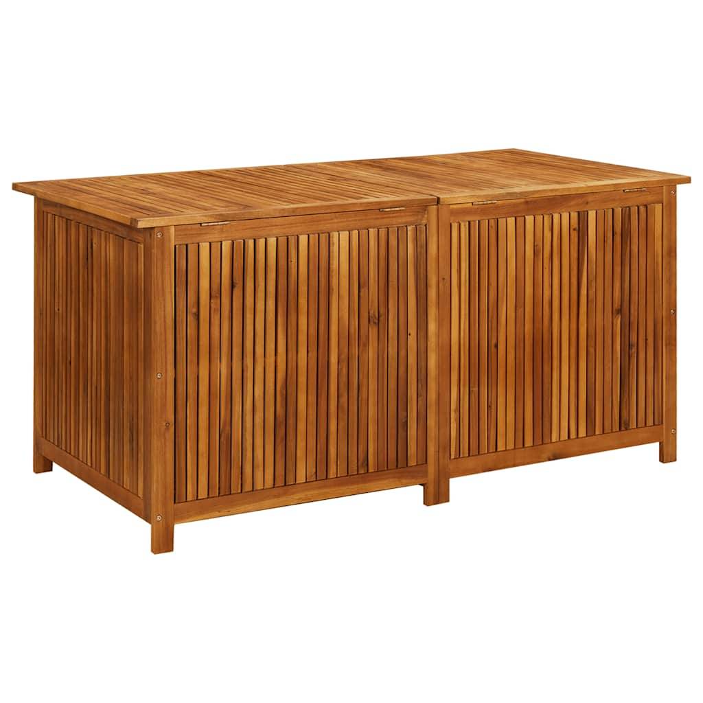 Boîte de rangement jardin bois d'acacia naturel 150 x 80 x 75 cm - PANGIVO - Image 6