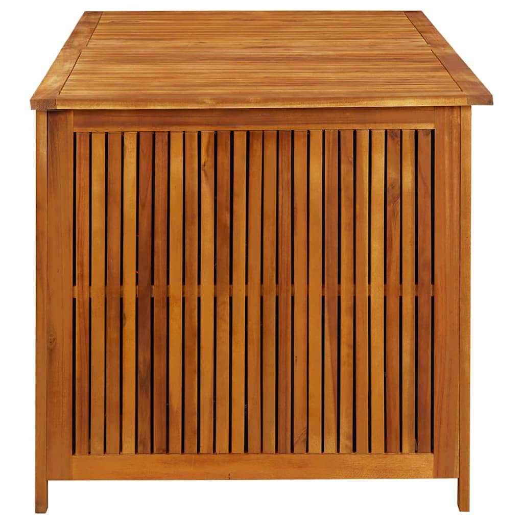 Boîte de rangement jardin bois d'acacia naturel 150 x 80 x 75 cm - PANGIVO - Image 5