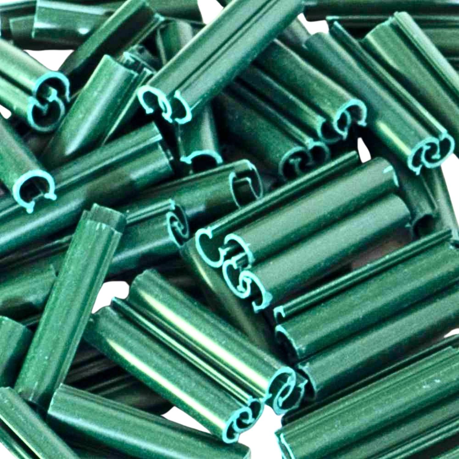 Sans Marque - Clips de fixation pour kit brise vue occultant - lot de 50 Unité Vert - Image 3