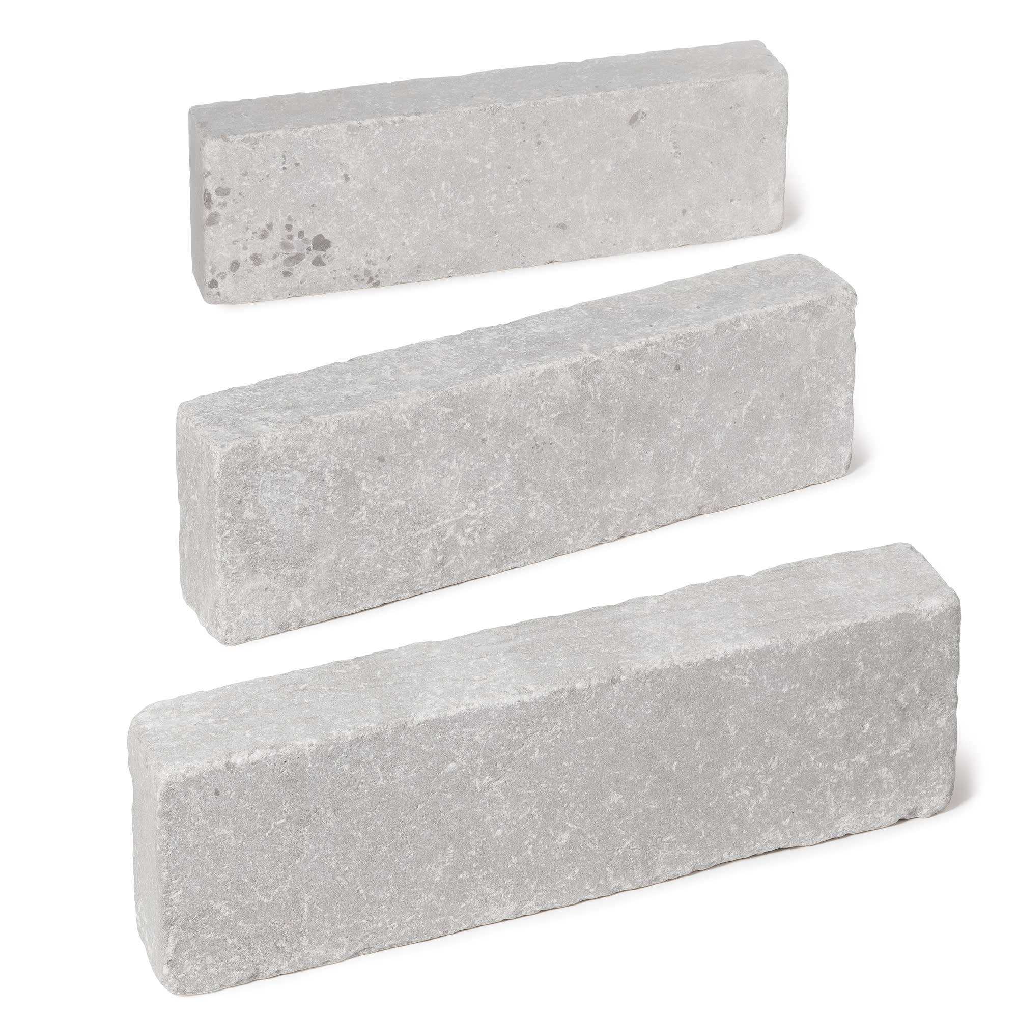 RO'MA Nature - Bordure de jardin Pierre de l'Atlas Gris 50x15x8 cm (lot de 20 bordures soit 10 mètres) - RO'MA NATURE - Image 4