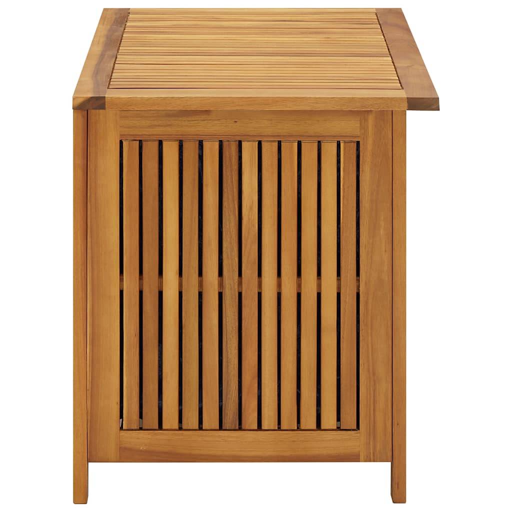 Coffre de rangement de jardin bois d'acacia naturel 90 x 50 x 58 cm - PANGIVO - Image 5