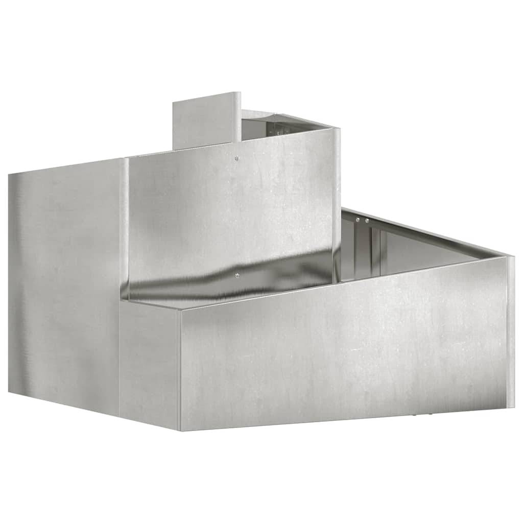 Maison Chic - Cache-pot, Pot De Fleurs Argent 60 x 60 x 50 cm Acier galvanisé g345 - Image 1