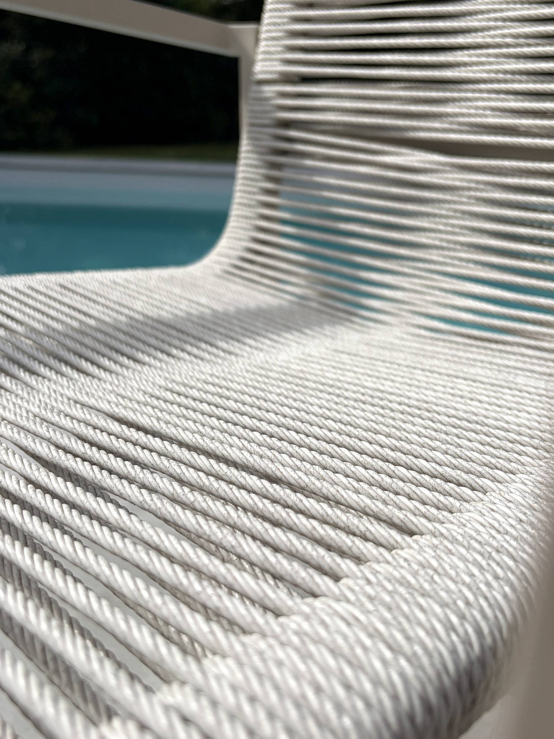 Dcb Garden - Fauteuil de jardin en aluminium et corde tissée - Grège - MEXICO - Image 5