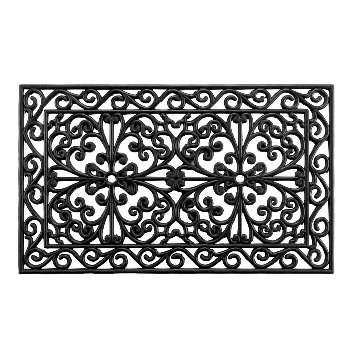 Paillasson Ajouré "Sintra" 45x75cm Noir - Image 1