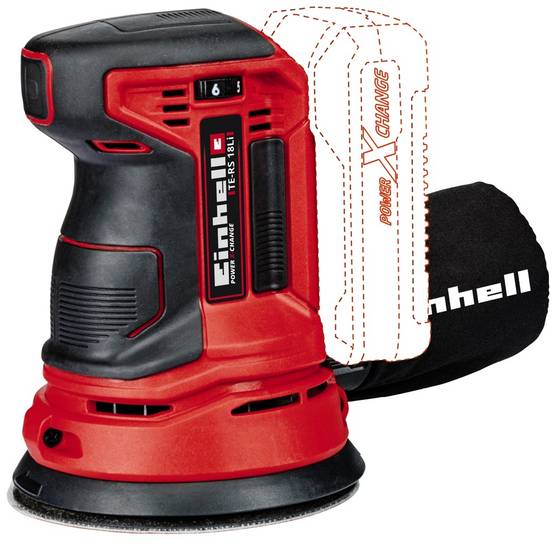 Einhell - Ponceuse excentrique TE-RS 18 Li - Solo (sans batterie ni chargeur) Einhell - Image 1