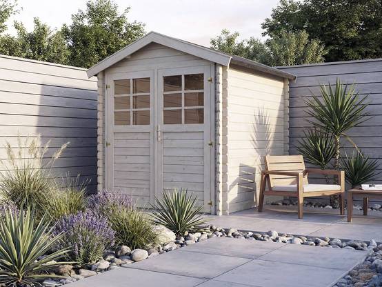 Abri De Jardin En Bois "beaumont" - 4.48 M² - 223 X 201 Cm - 28 Mm -habitat Et Jardin - Image 2