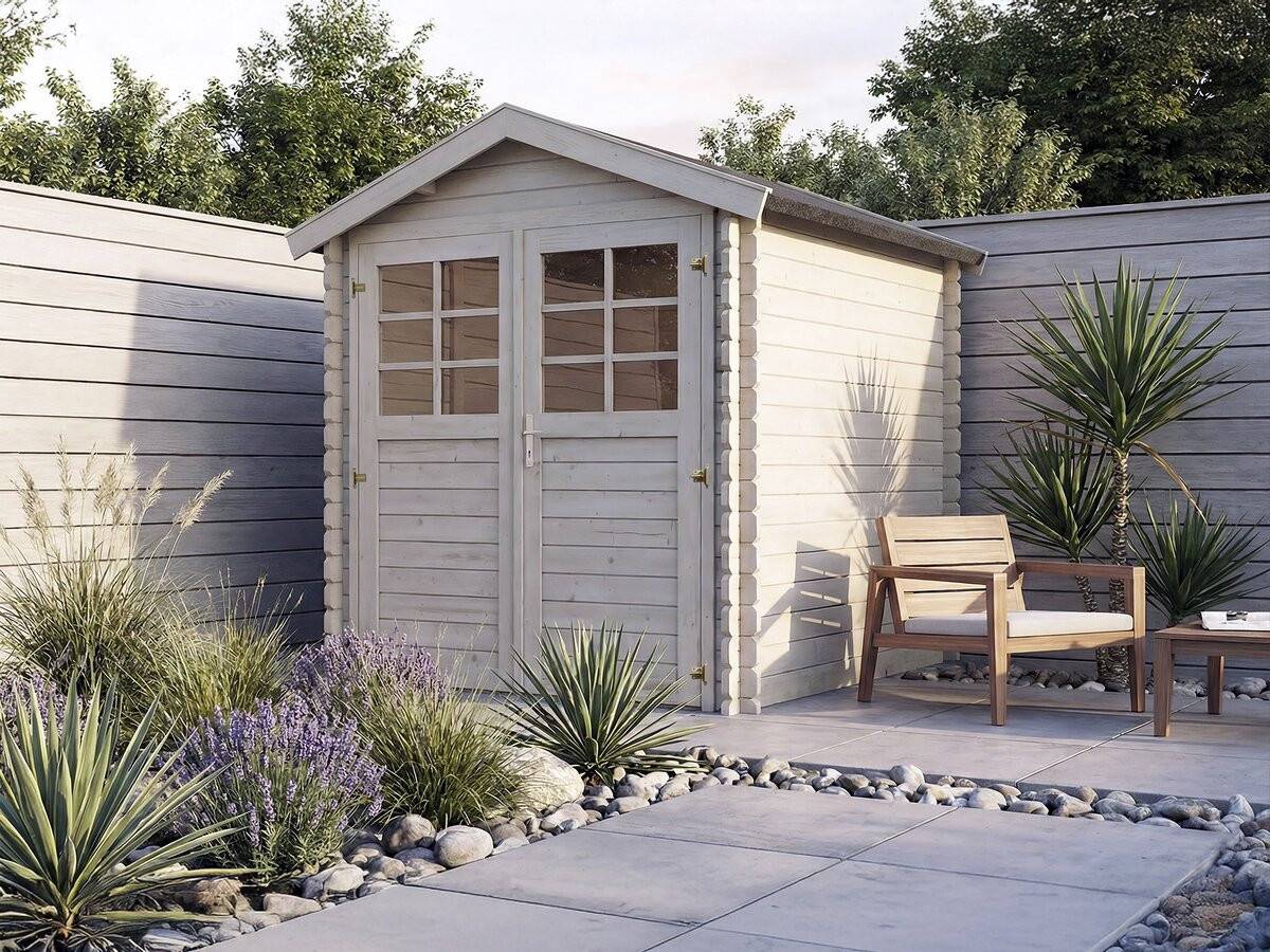 Abri De Jardin En Bois "beaumont" - 4.48 M² - 223 X 201 Cm -  28 Mm -habitat Et Jardin - Image 2