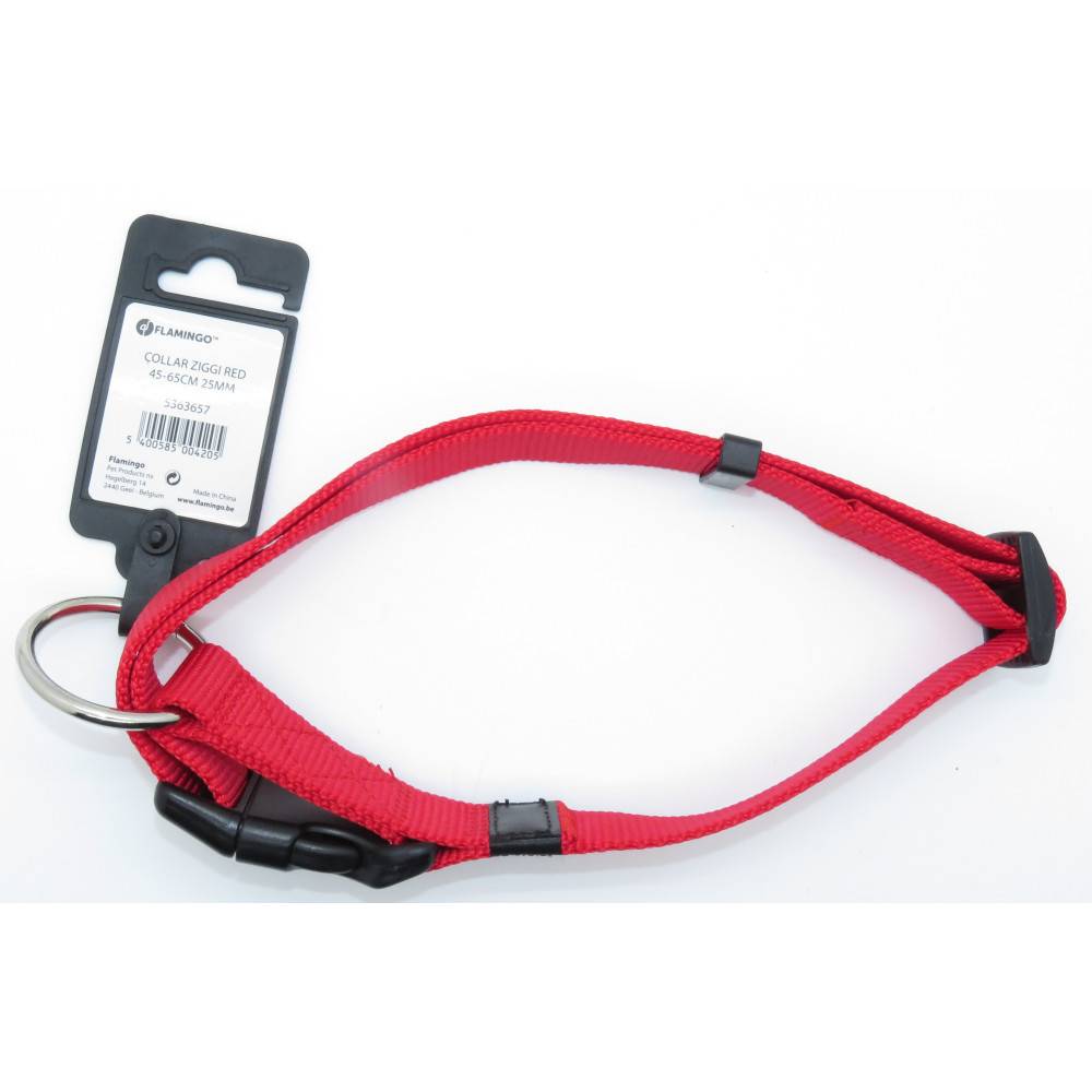 Collier Ziggi rouge 45 -65 cm 25 MM  taille L pour chien - Image 4