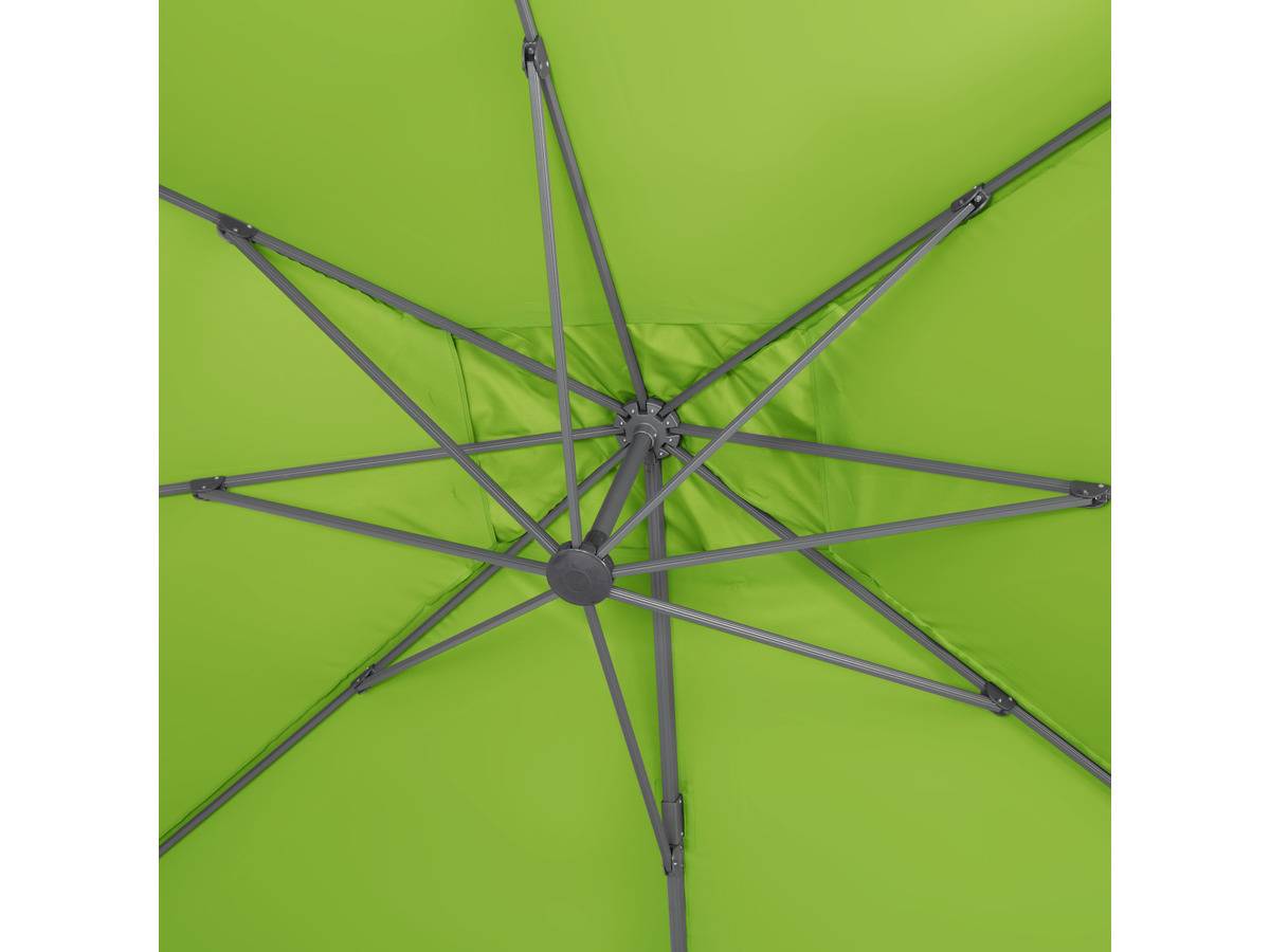 Habitat Et Jardin - Parasol Jardin Déporté Alu "sun 4 " - Rectangle - 3 X 4 M - Vert - Dalles à Lester Incluses -habitat Et Jardin - Image 2