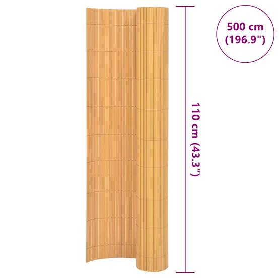 Clôture de jardin double face PVC jaune 110 x 500 cm - PANGIVO - Image 6