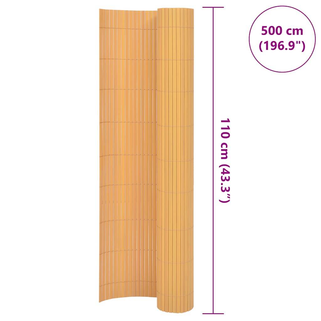 Clôture de jardin double face PVC jaune 110 x 500 cm - PANGIVO - Image 6