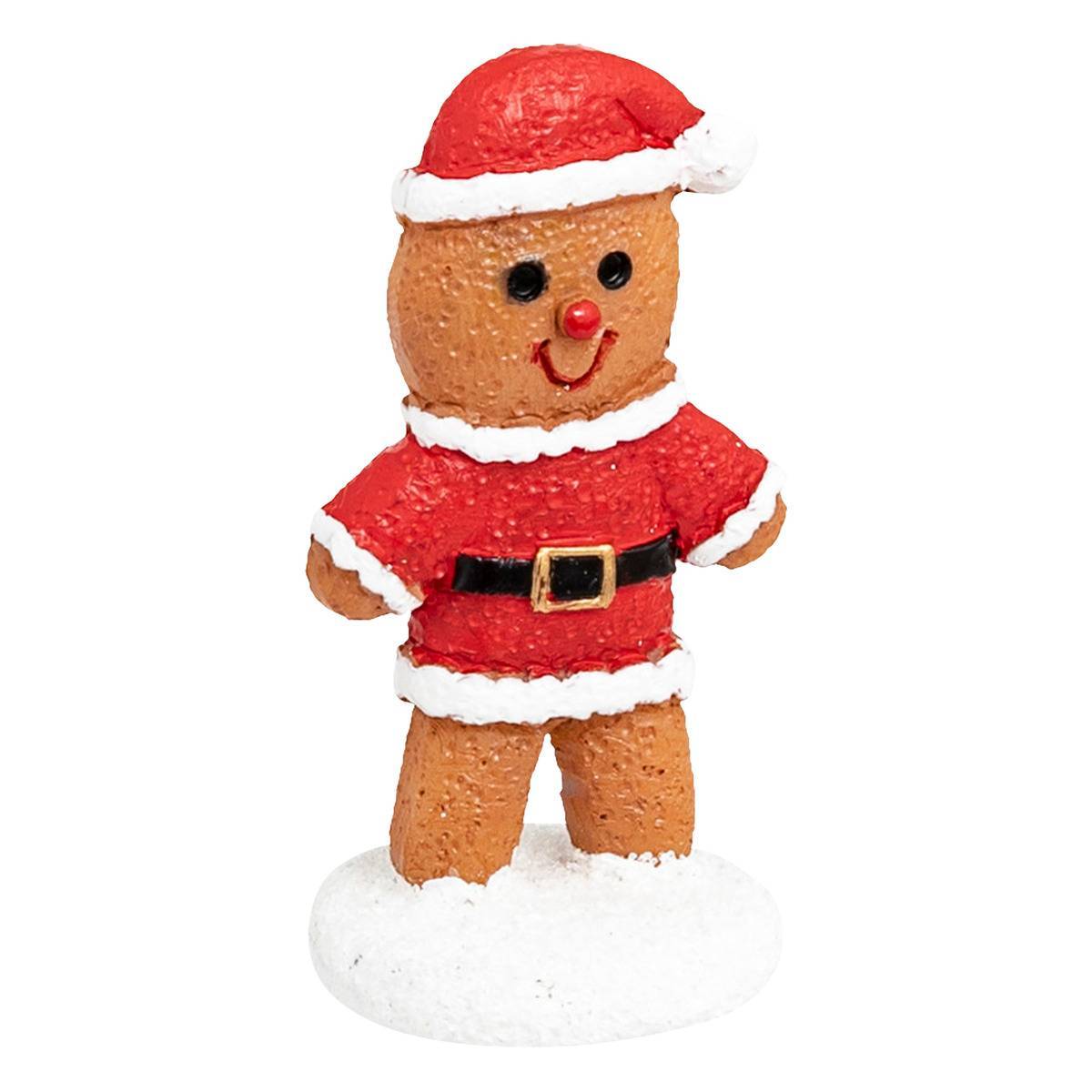 Feeric Christmas - Lot de 3 santons pour village pain d'épice H.5cm - Feeric Lights & Christmas - Image 3