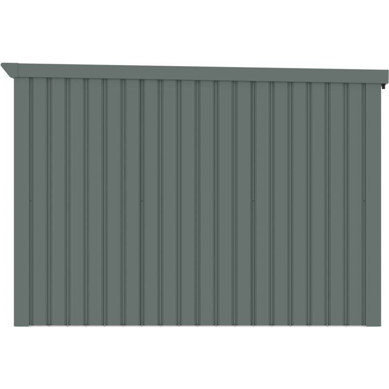 Abri vélos 3,7m² métal vert sauge avec plancher X-Metal Kosto - Image 6
