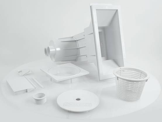 Skimmer premium grande meurtrière (béton) - Hayward - Image 3