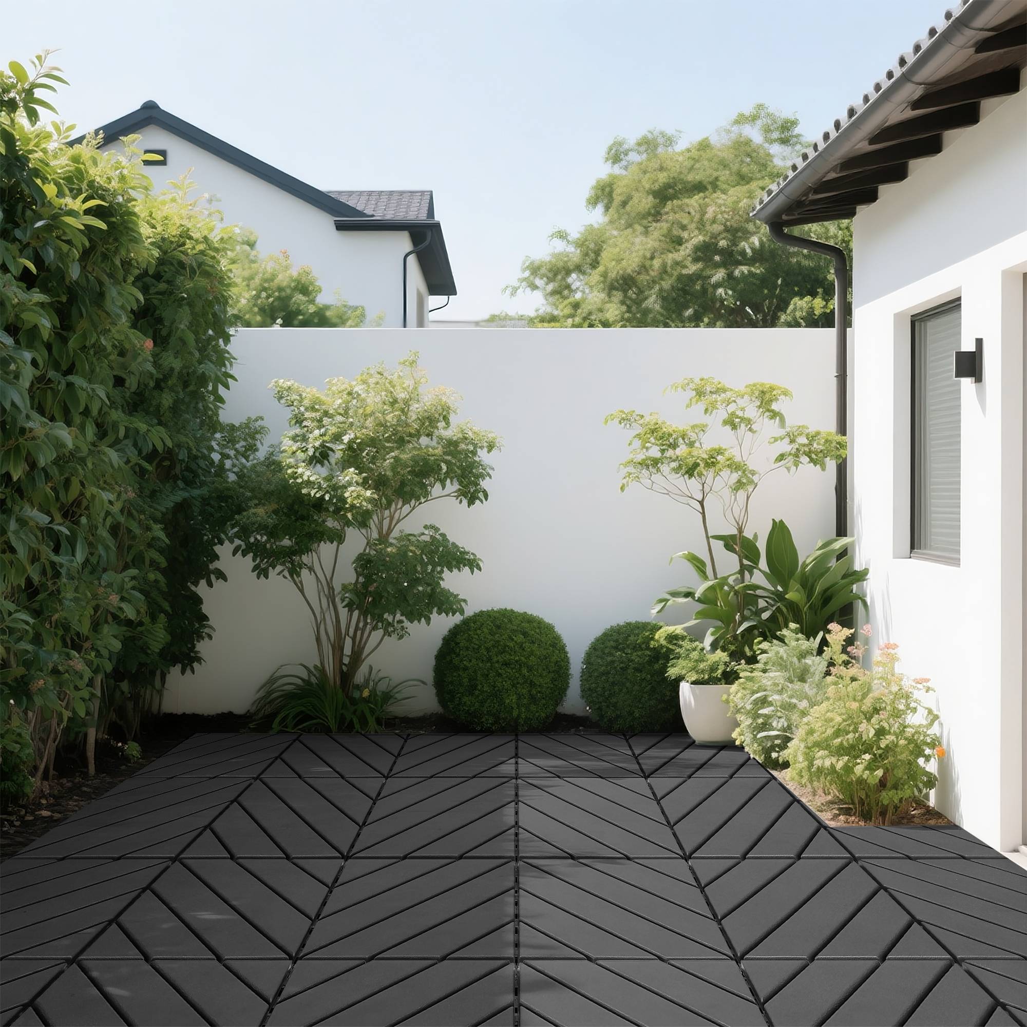 PANGIVO - Dalle de terrasse polypropylène gris 30 x 30 x 2 cm - PANGIVO - Image 10