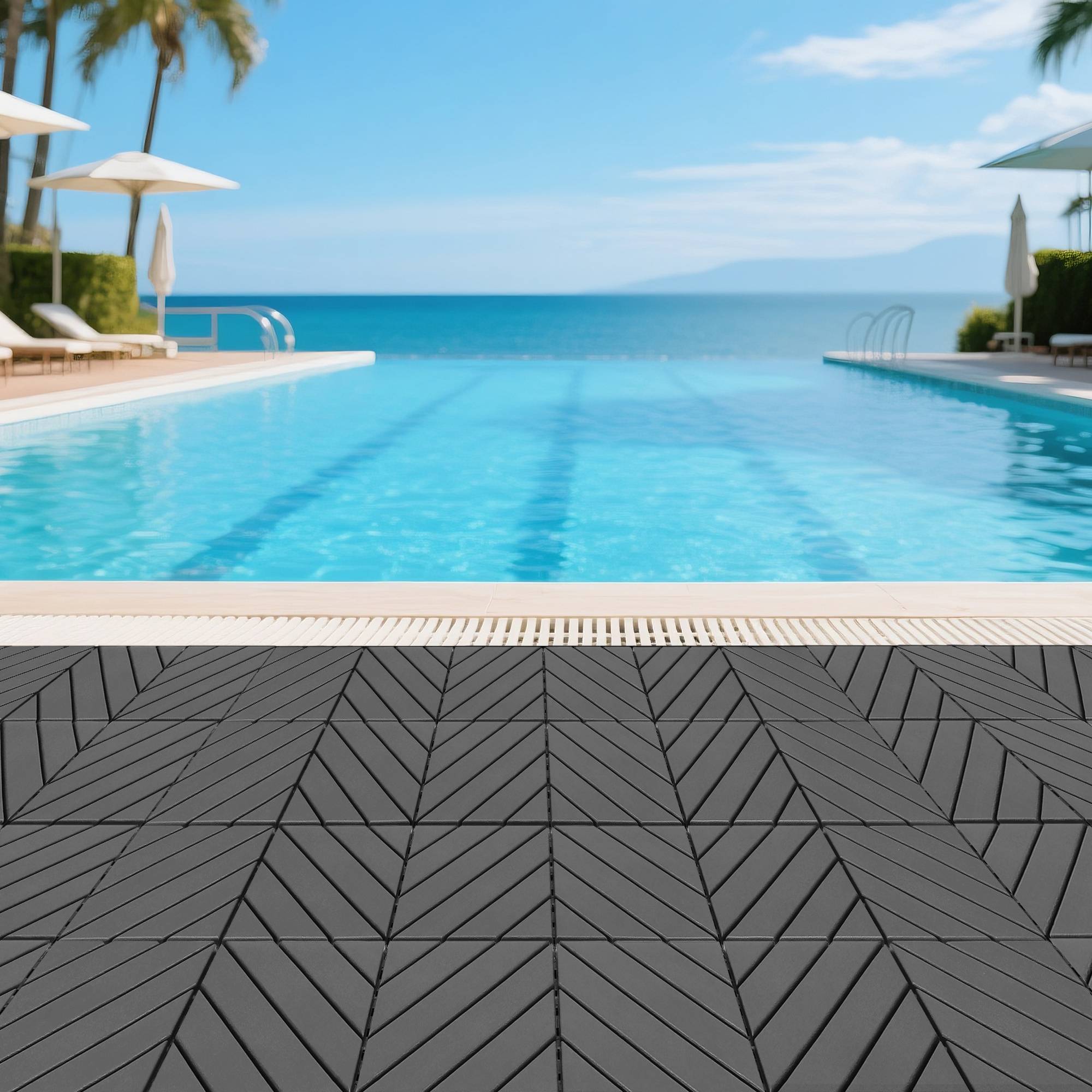 PANGIVO - Dalle de terrasse polypropylène gris 30 x 30 x 2 cm - PANGIVO - Image 9