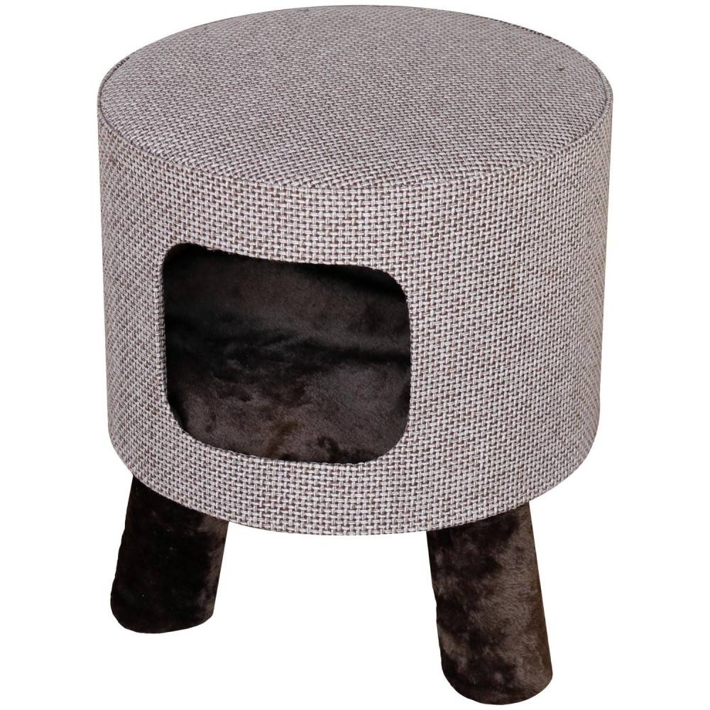 Flamingo - Tabouret  Omar brun pour chat M ø 42 cm H 48 cm - Image 1
