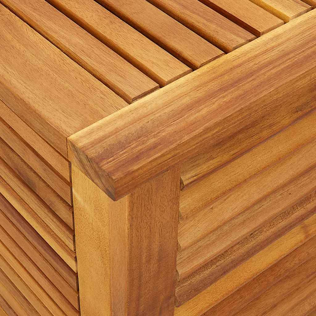 Banc Coffre de Jardin Bois d'Acacia Massif Rangement Étanche pour Terrasse 113x50x56 cm – ComfortXL Outdoor Living - Image 10
