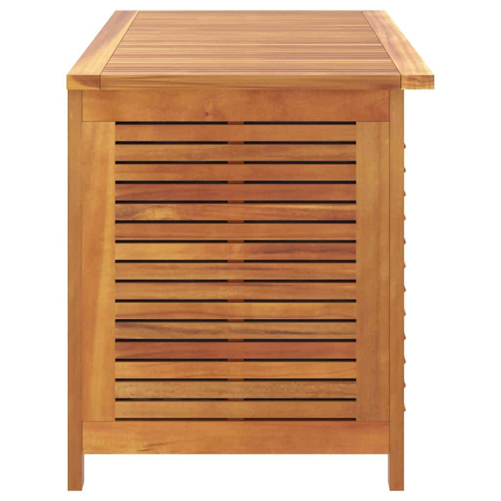 Banc Coffre de Jardin Bois d'Acacia Massif Rangement Étanche pour Terrasse 113x50x56 cm – ComfortXL Outdoor Living - Image 8