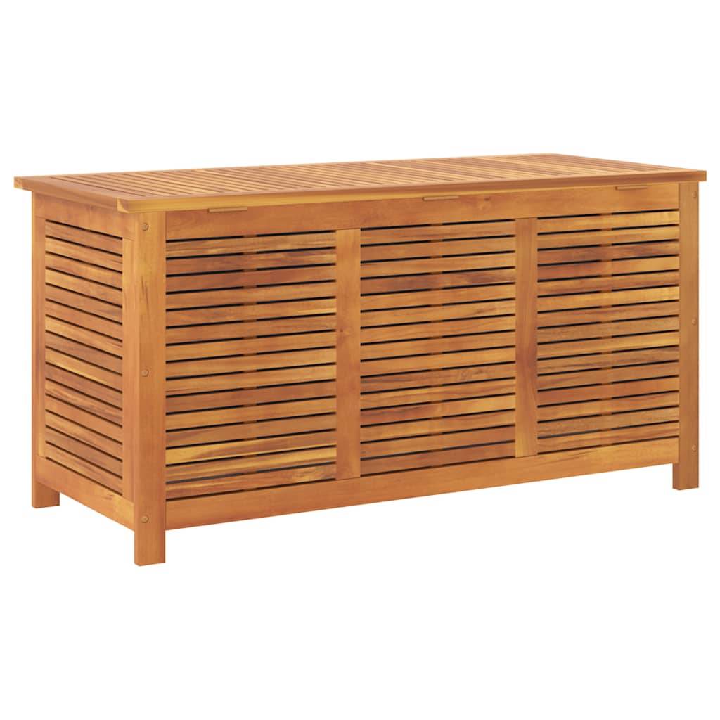 Banc Coffre de Jardin Bois d'Acacia Massif Rangement Étanche pour Terrasse 113x50x56 cm – ComfortXL Outdoor Living - Image 9
