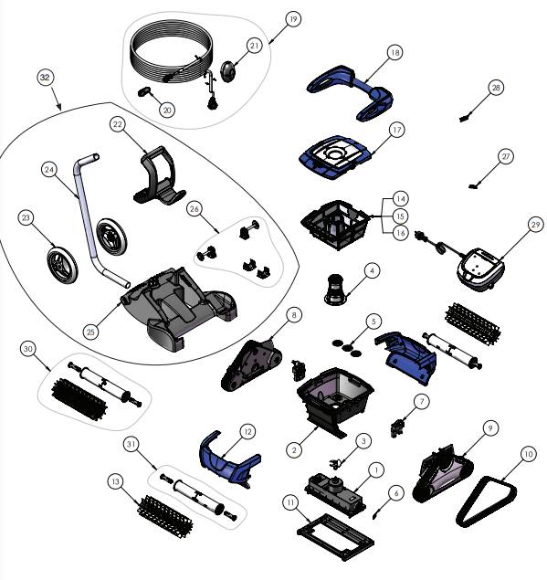 Zodiac - Aspirateur RC 4402 et RC 4400 ZODIAC - Remplacements