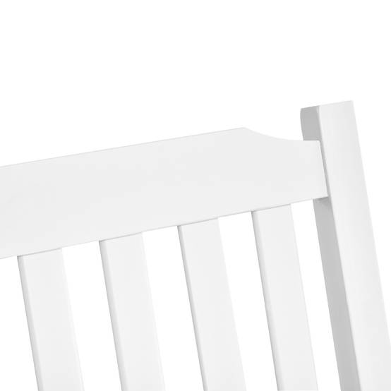 Banc suspendu 2 places bois massif terrasse style classique blanc 117cm - ComfortXL Outdoor Living - Image 10