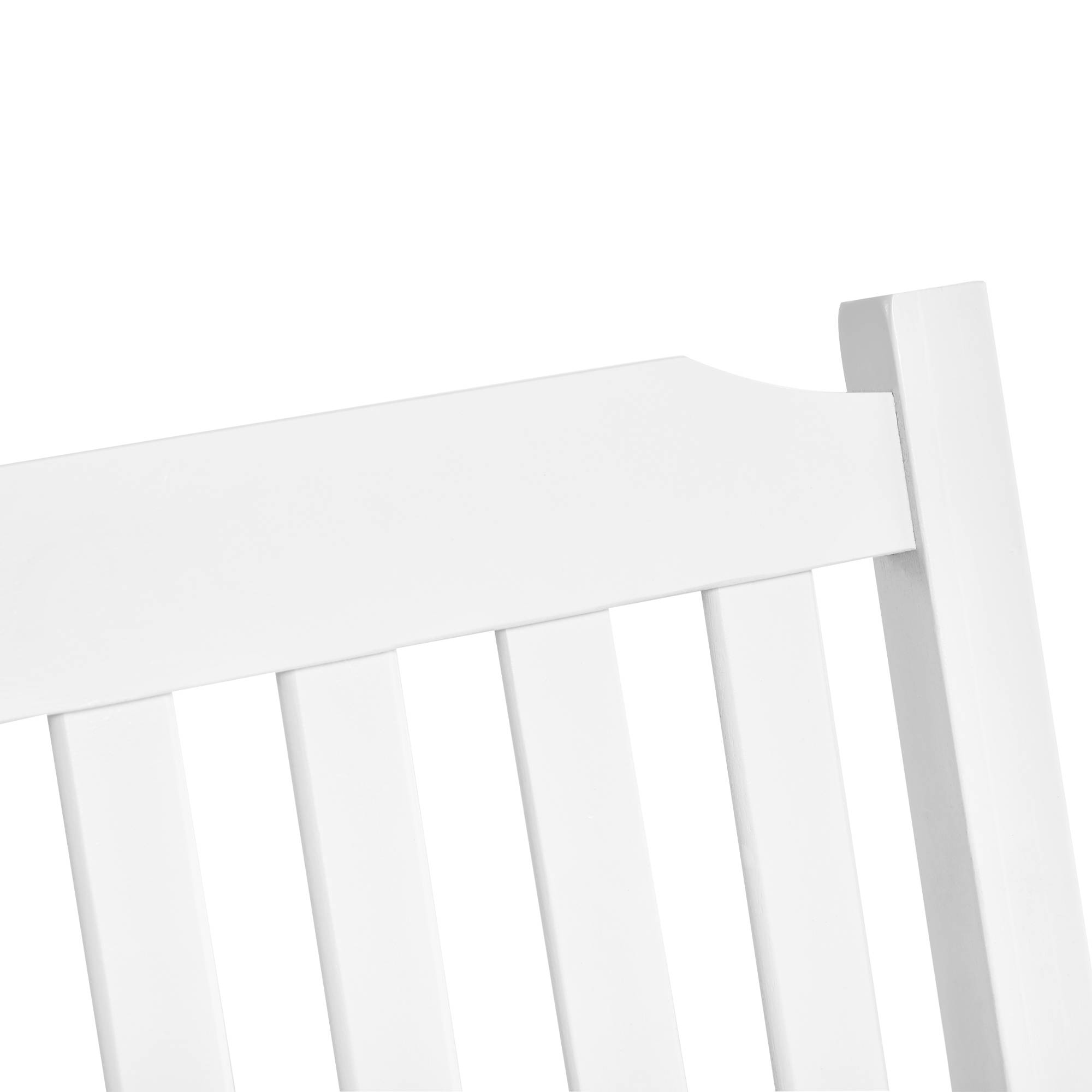 Banc suspendu 2 places bois massif terrasse style classique blanc 117cm - ComfortXL Outdoor Living - Image 10