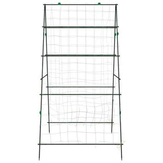 Lot de 4 Treillis Potager en Acier Forme A Support Robuste pour Légumes et Plantes Vert – ComfortXL Outdoor Living - Image 6