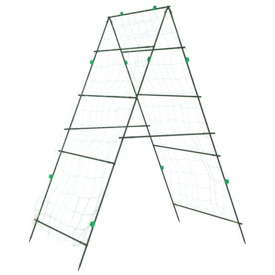 Lot de 4 Treillis Potager en Acier Forme A Support Robuste pour Légumes et Plantes Vert – ComfortXL Outdoor Living - Image 7