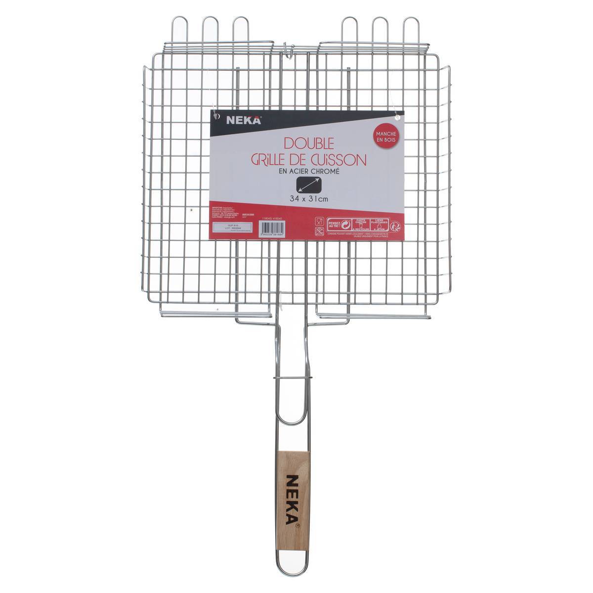 Hesperide - Grille de barbecue rectangulaire panier 34x31cm Hespéride - Image 2