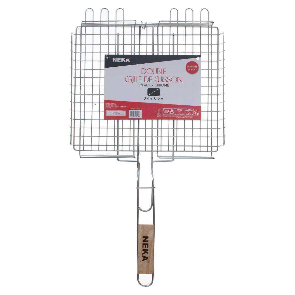 Hesperide - Grille de barbecue rectangulaire panier 34x31cm Hespéride - Image 3