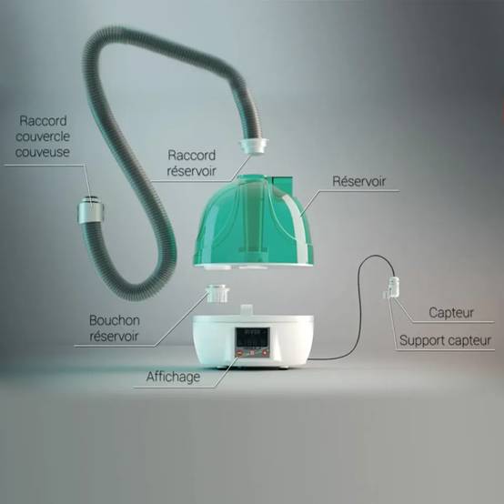 Couveuse automatique Egg Tech 49 Biomaster River Systems avec humidificateur Nebula River Systems - Image 4