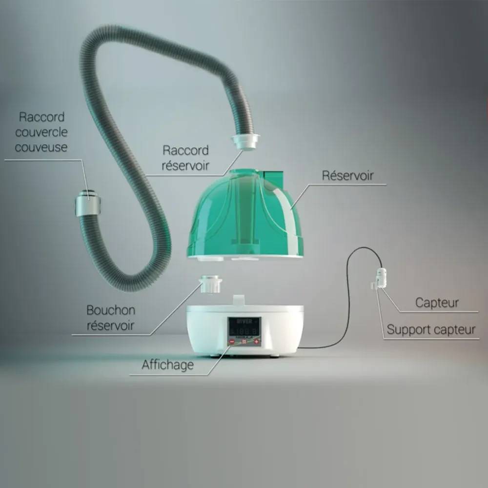 Couveuse automatique Egg Tech 49 Biomaster River Systems avec humidificateur Nebula River Systems - Image 4
