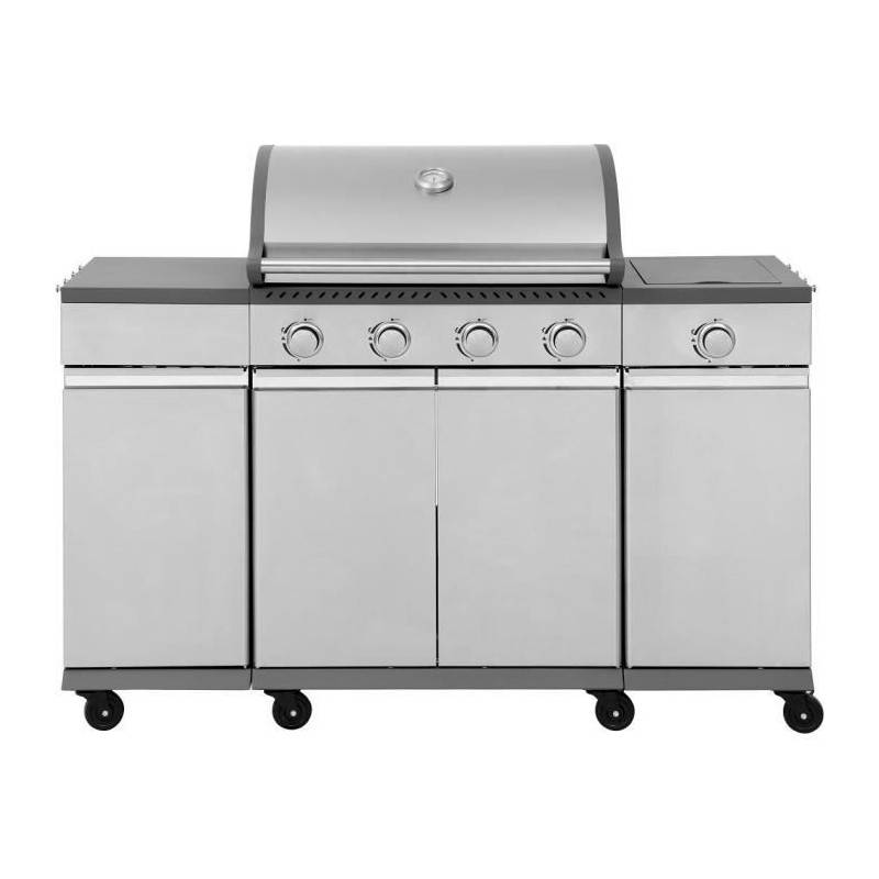 Barbecue A Gaz - Cooking Box - Brisbane - Cuisine Inox - 142 X 57 X 112 Cm - Gris - Image 1