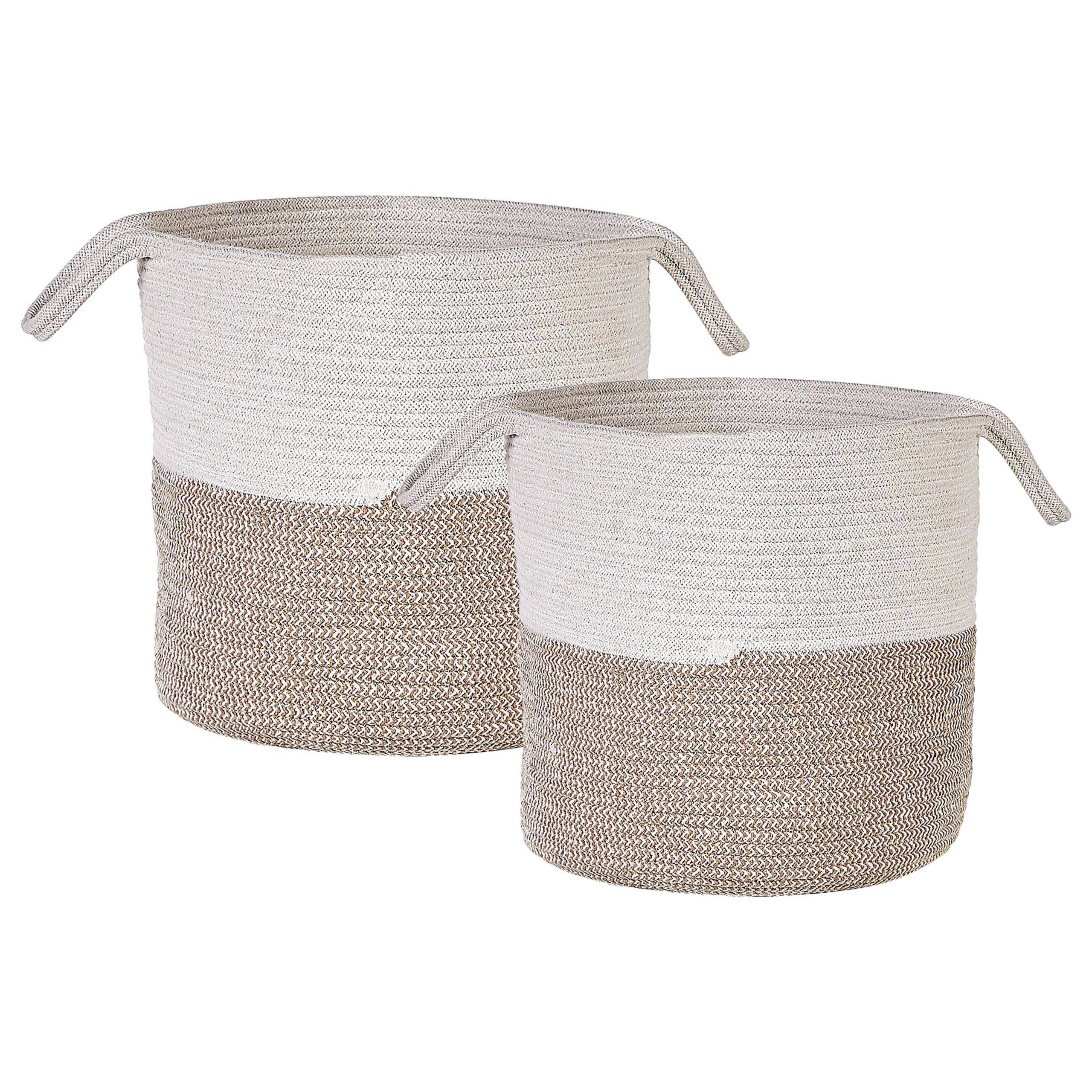 Beliani - Corbeille Coton Beige PAZHA - Beliani - Image 2