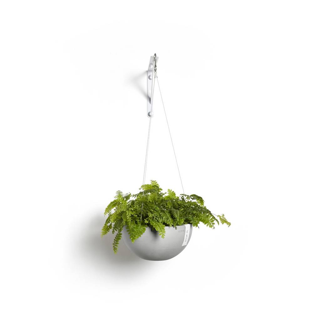 Ecopots - Pot supsendu Brussels 27 Blanc Gris - Ø 26,5 x H. 13 cm - 4,2 L ECOPOTS - Image 2