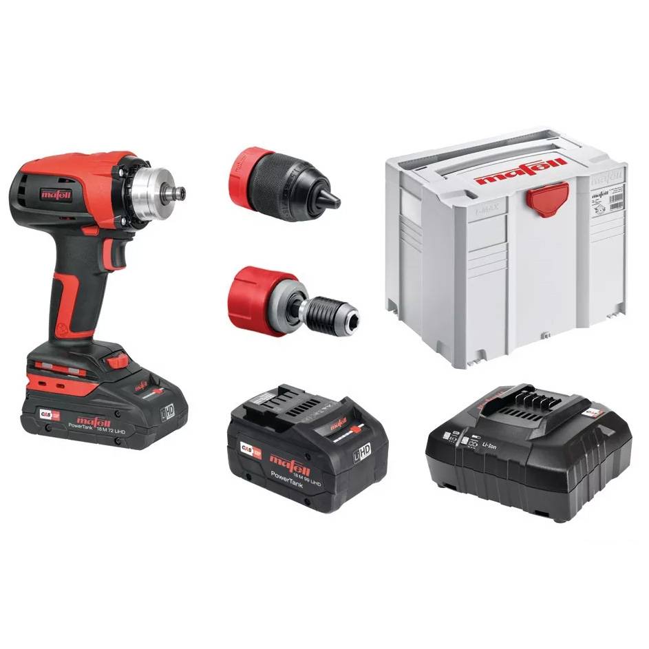 Perceuse-visseuse à percussion, sans fil ASB 18 PURE - MAFELL - avec 2 batteries 18V LiHD coffret T-MAX - Image 1