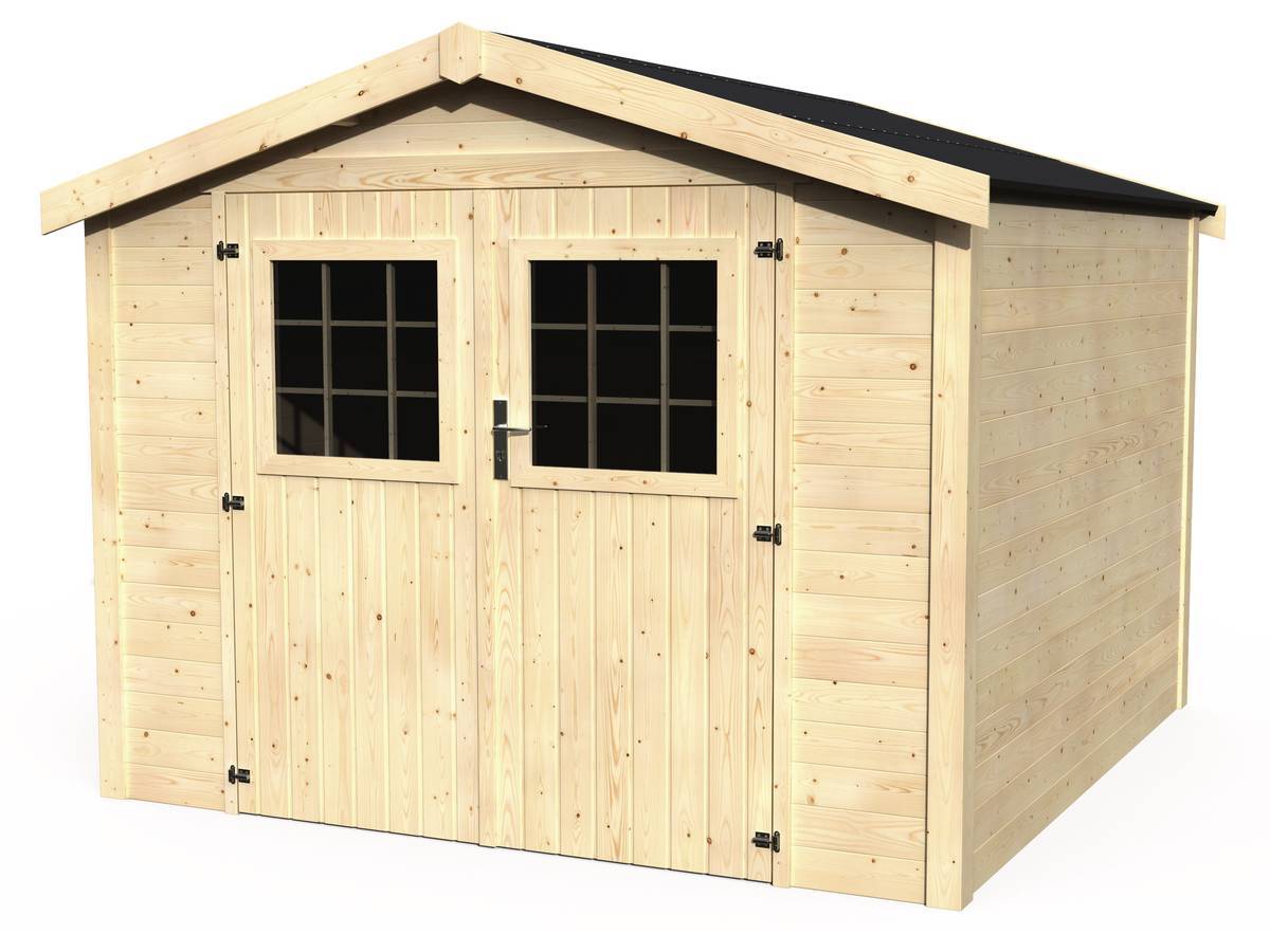 Decor et Jardin - Abri Jardin Bois "turenne" - 7.43 M² - 2.70 X 2.75 X 2.23 M - 28 Mm -decor Et Jardin - Image 1