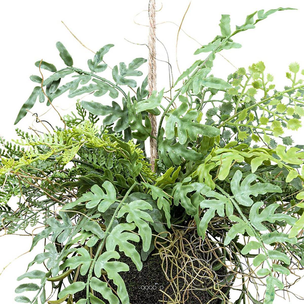Artificielles - Kokedama plante artificielle fougère mixte D 25 cm - Image 3