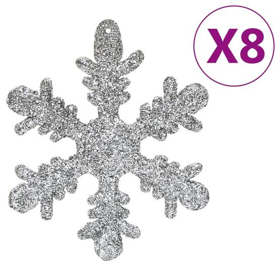 Ensemble de boules de Noël - Ornements de Noël - décorations de Noël 111 pièces argenté polystyrène - Image 9