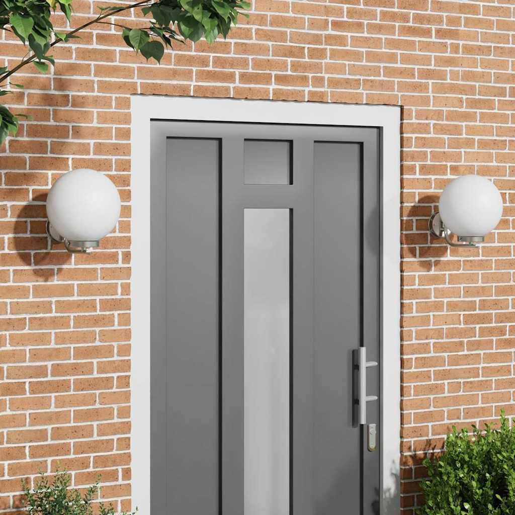 Maison Chic - 2pcs Appliques murales extérieures - Lampes murales extérieures Argent 29 x 25 x 33 cm g14 - Image 2