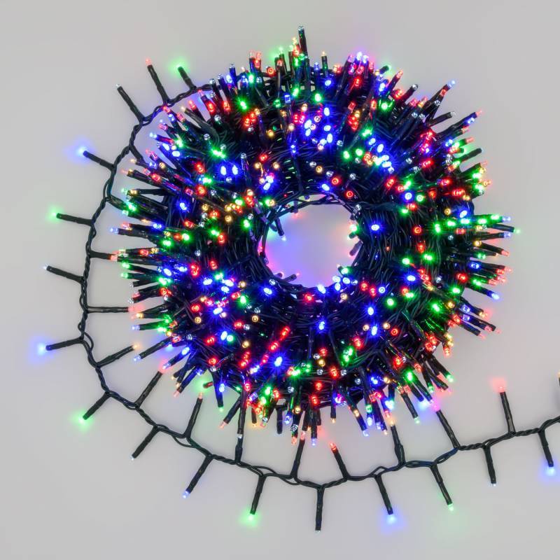 Lotti - Guirlande Boa 20M D6cm 1000 mini LED multicolore blanc chaud et froid Multiflash 31V Lotti - Image 1