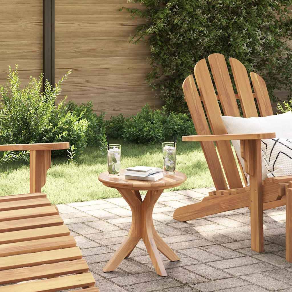 ComfortXL - Table d'Appoint Ronde Ø40cm pour Jardin en Teck Massif, Petite Table d'Extérieur Stable et Naturelle – ComfortXL Outdoor Living - Image 1