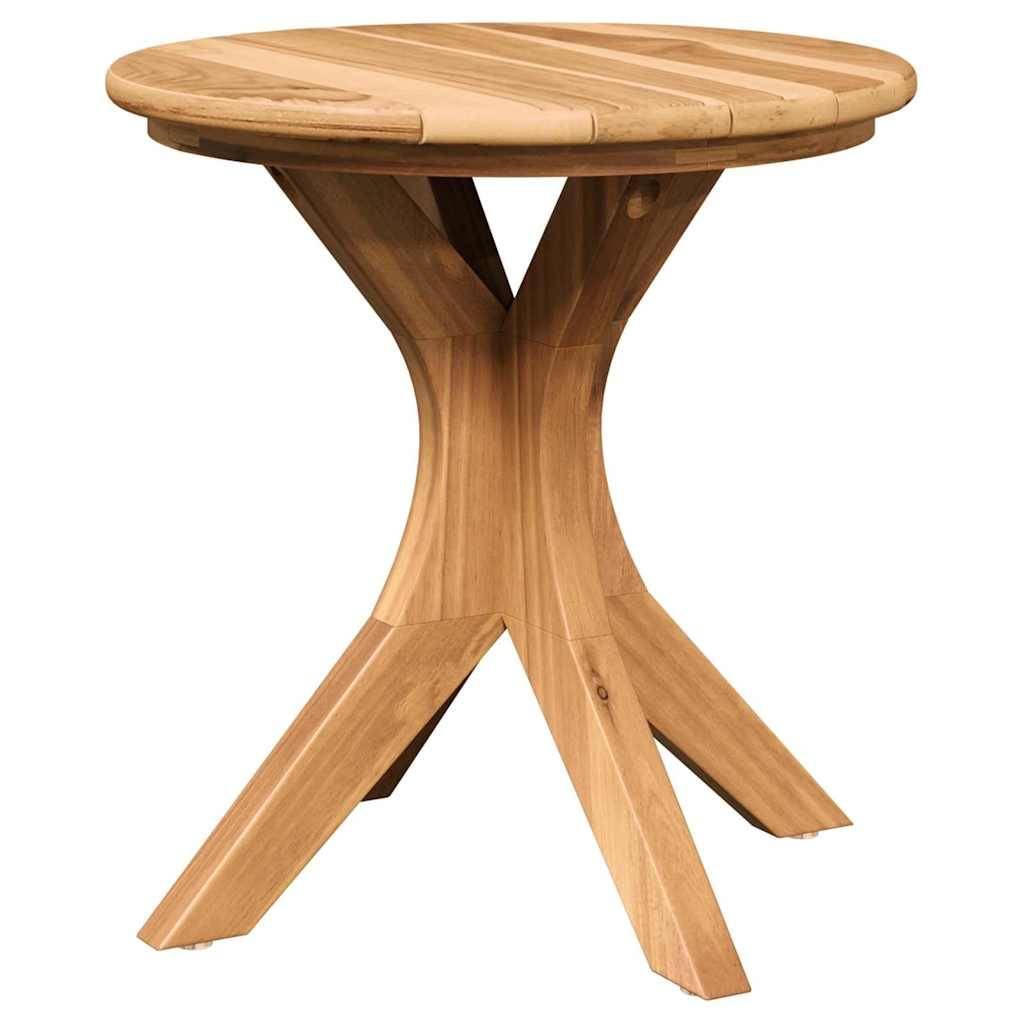 ComfortXL - Table d'Appoint Ronde Ø40cm pour Jardin en Teck Massif, Petite Table d'Extérieur Stable et Naturelle – ComfortXL Outdoor Living - Image 2