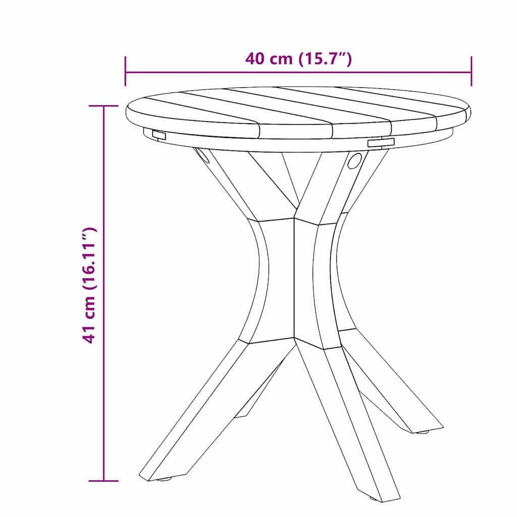 ComfortXL - Table d'Appoint Ronde Ø40cm pour Jardin en Teck Massif, Petite Table d'Extérieur Stable et Naturelle – ComfortXL Outdoor Living - Image 8