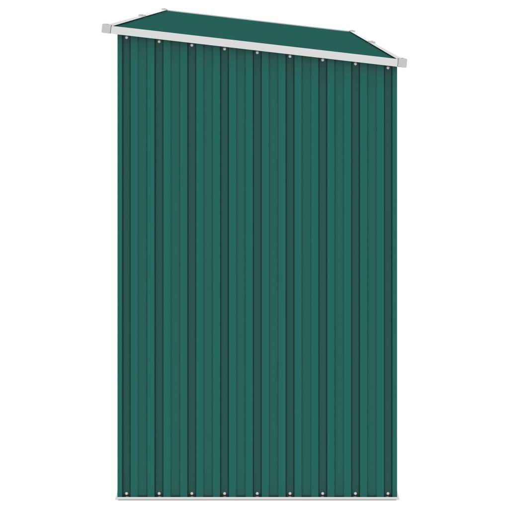 Abri à bois 2.4m² - Abri de jardin Vert 245x98x159 cm Acier galvanisé MAISON CHIC - Image 3